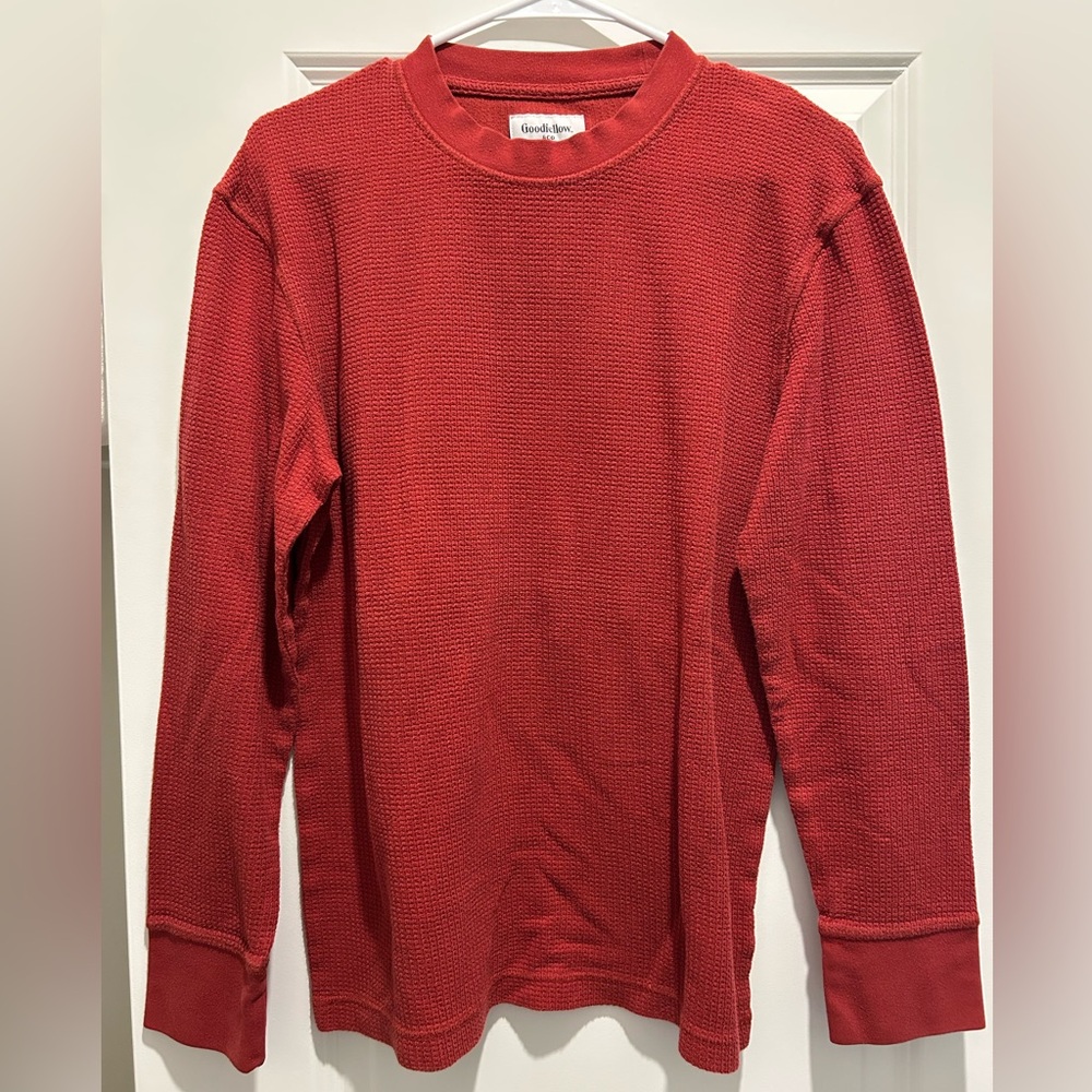 Goodfellow & Co Men's Red Waffle Sweatshirt